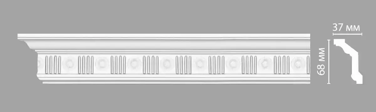 Плинтус потолочный DT-88151 DECOMASTER 68*37*2400 мм Плинтус потолочный DT-88151 DECOMASTER 68*37*2400 мм