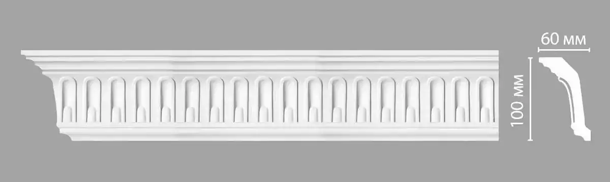 Плинтус потолочный DT-9813 DECOMASTER 100*60*2400 мм Плинтус потолочный DT-9813 DECOMASTER 100*60*2400 мм