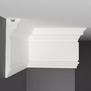 Плинтус карниз потолочный D214-115 DECOMASTER  белый 150*38*2000 мм