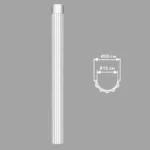 Полуколонна DCK-01H DECOMASTER  диам 200 мм высота 2400 мм