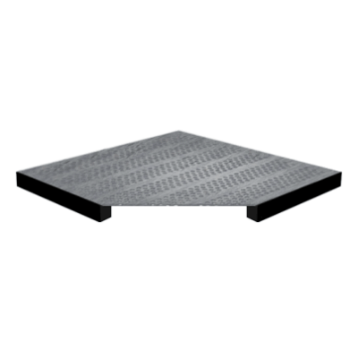 Плита фальшпола вентиляционная из металла K&R Design Metall 38P/PVC-38