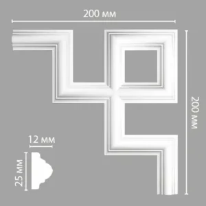 Угол декоративный 97012-4 DECOMASTER 200*200*12 мм