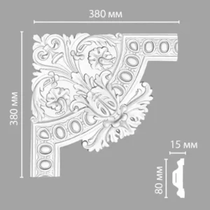 Угол декоративный 98703-1 DECOMASTER 380*380*40 мм