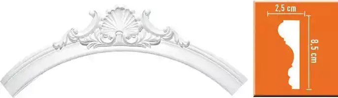 Радиус [1/4 круга] Decomaster 897174-111 Rнар. 635 | Rвн. 550