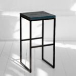 Табурет барный flatmoon из реек фанера-винтажный синий ARCHPOLE