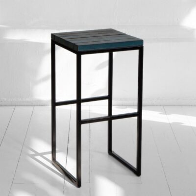 Табурет барный flatmoon из реек фанера-винтажный синий ARCHPOLE