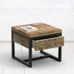 Стол журнальный old drawer доска-коричневая ARCHPOLE