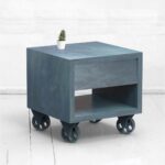 Прикроватная тумба staple оригами фанера-винтажный синий ARCHPOLE