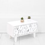 Прикроватная тумба mirror naturale фанера-винтажный белый ARCHPOLE