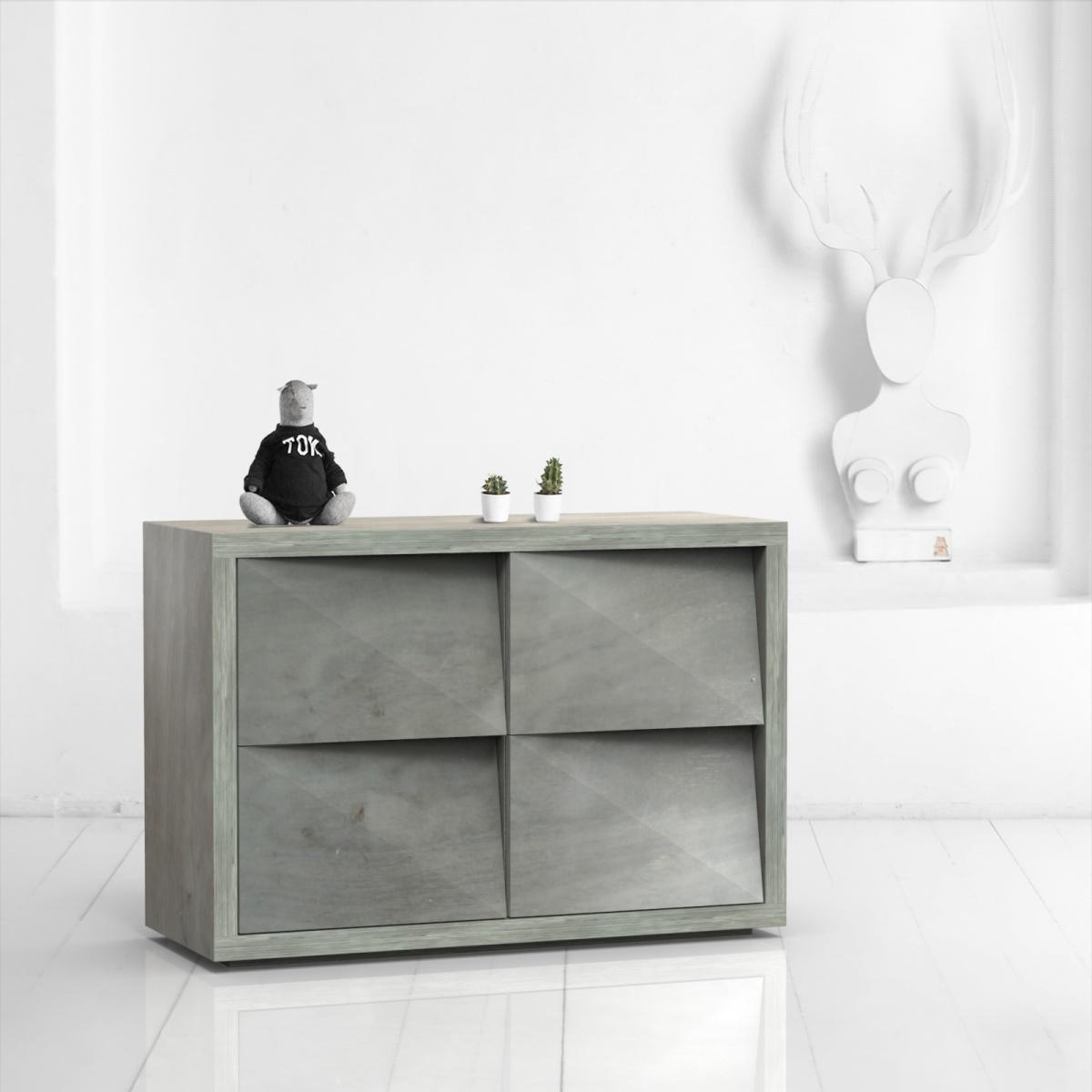Комод oak фанера-винтажный-серый ARCHPOLE Комод oak фанера-винтажный-серый ARCHPOLE