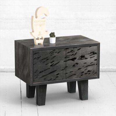 Прикроватная тумба mirror naturale фанера-винтажный черный ARCHPOLE