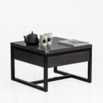 Стол журнальный old drawer фанера-винтажный черный ARCHPOLE