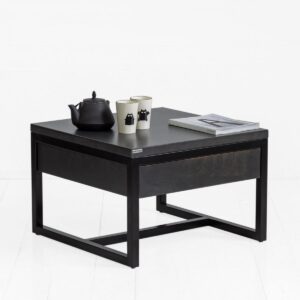 Стол журнальный old drawer фанера-винтажный черный ARCHPOLE