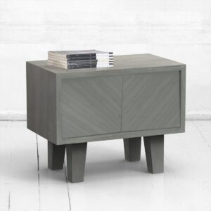 Прикроватная тумба оригами фанера-винтажный серый ARCHPOLE