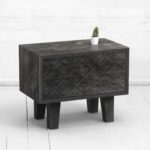 Прикроватная тумба mirror x фанера-винтажный черный ARCHPOLE