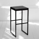 Табурет барный flatmoon из реек фанера-винтажный черный ARCHPOLE