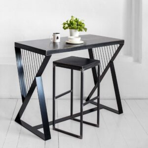Стол барный сварщик фанера-винтажный черный ARCHPOLE