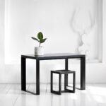 Стол рабочий metalstripe фанера-винтажный черный ARCHPOLE