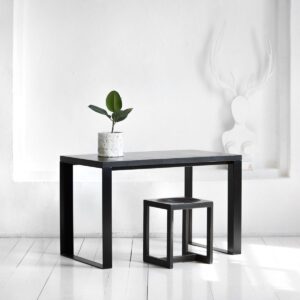 Стол рабочий metalstripe фанера-винтажный черный ARCHPOLE