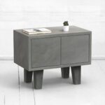 Прикроватная тумба mirror s фанера-винтажный серый ARCHPOLE