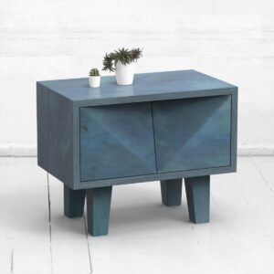 Прикроватная тумба mirror oak фанера-винтажный синий ARCHPOLE