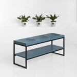 Скамья минимализм x3 fullmoon фанера-винтажный синий ARCHPOLE