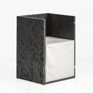Кресло naturale винтажный черный ARCHPOLE