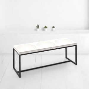 Скамья fullmoon x3 фанера-винтажный белый ARCHPOLE