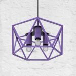 Светильник потолочный гексагон металл фиолетовый ARCHPOLE