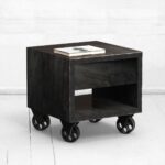 Прикроватная тумба staple oak фанера-винтажный черный ARCHPOLE