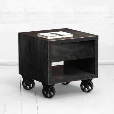 Прикроватная тумба staple oak фанера-винтажный черный ARCHPOLE