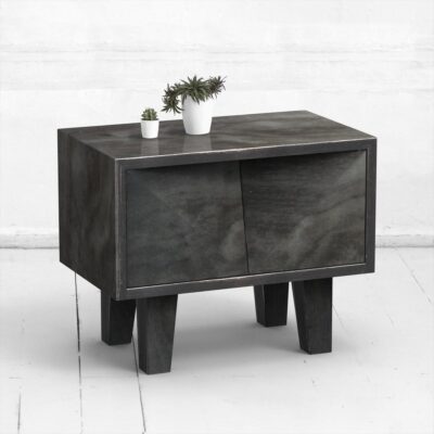 Прикроватная тумба mirror oak фанера-винтажный черный ARCHPOLE