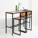 Барный стол flatmoon 1200х400мм h 900мм фанера-жжение ARCHPOLE