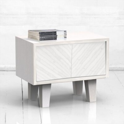 Прикроватная тумба оригами фанера-винтажный белый ARCHPOLE