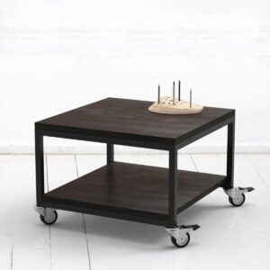 Стол журнальный пирожок фанера-винтажный черный ARCHPOLE