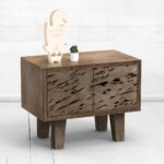 Прикроватная тумба mirror naturale фанера-жжение ARCHPOLE