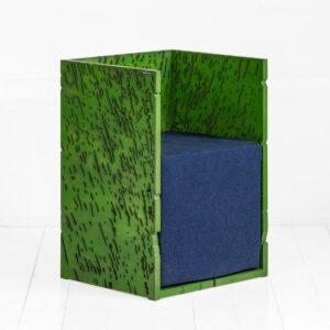 Кресло naturale винтажный зеленый ARCHPOLE