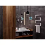 Полотенцесушитель GUARDO NOVANTA 750x500 с 5 перекладинами белый матовый RAL 9016 (водяной)