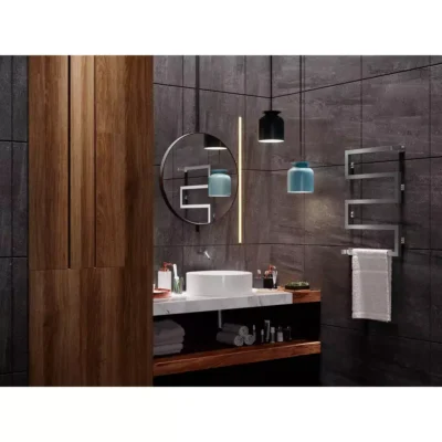 Полотенцесушитель GUARDO NOVANTA 750x500 с 5 перекладинами хромированный (водяной)