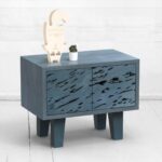 Прикроватная тумба mirror naturale фанера-винтажный синий ARCHPOLE