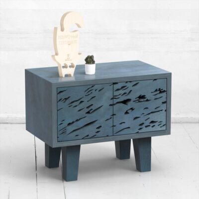 Прикроватная тумба mirror naturale фанера-винтажный синий ARCHPOLE