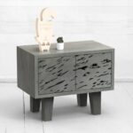 Прикроватная тумба mirror naturale фанера-винтажный серый ARCHPOLE