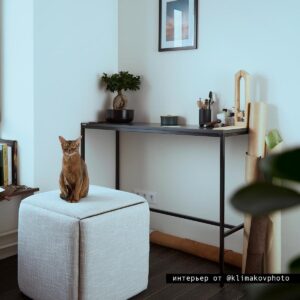 Барный стол flatmoon 1200х400мм h 900мм фанера-винтажный черный ARCHPOLE