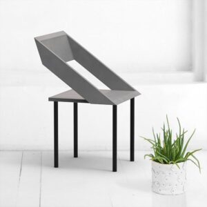 Стул чайка из микроцемента в сером цвете ARCHPOLE