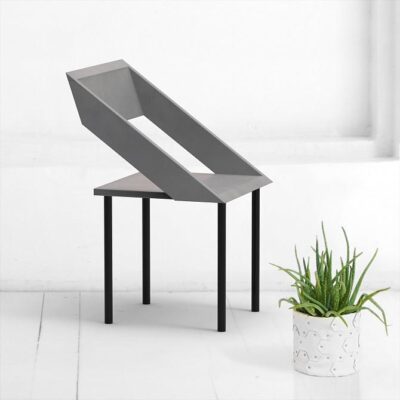 Стул чайка из микроцемента в сером цвете ARCHPOLE