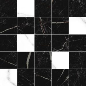Total Декор мозаичный чёрный MM34108 25х25 25x25 LAPARET