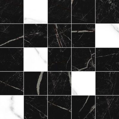 Total Декор мозаичный чёрный MM34108 25х25 25x25 LAPARET
