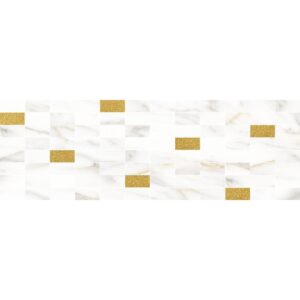 Aragon декор мозаичный белый золото 20x60 LAPARET