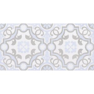 Depo плитка настенная узор голубой 25x50 LAPARET