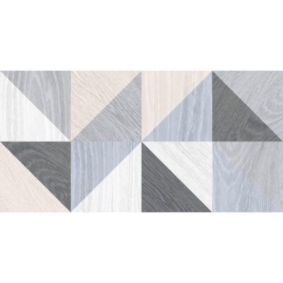 Village плитка настенная голубой микс 25x50 LAPARET
